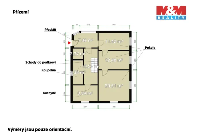 Prodej rodinného domu, Tymákov, 80 m2
