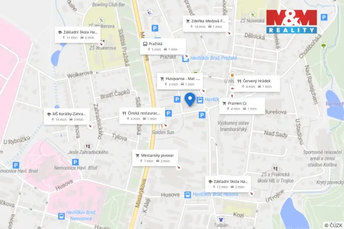 Pronájem bytu 2+1, Havlíčkův Brod, Sídliště Pražská, 49 m2