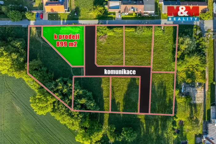 Prodej pozemku pro bydlení, Hrobice, 899 m2