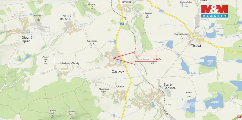 Pronájem bytu 2+kk, Částkov, 46 m2