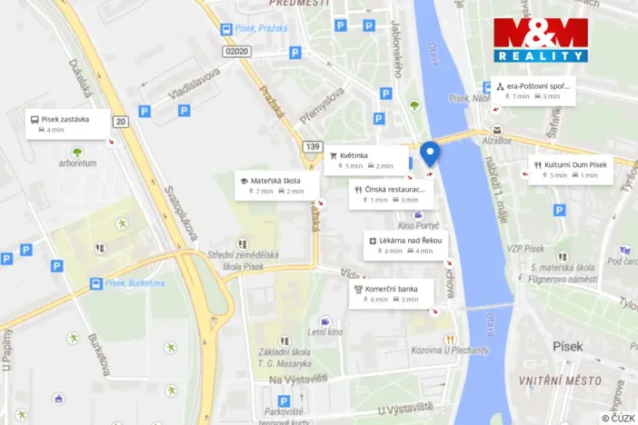 Pronájem obchodního prostoru, Písek, Čechova, 53 m2