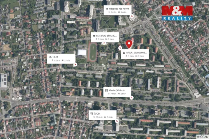 Pronájem bytu 1+1, Kladno, Sokolovská, 28 m2