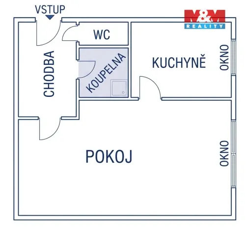 Prodej bytu 1+1, Ostrava - Hrabůvka, Dr. Martínka, 36 m2