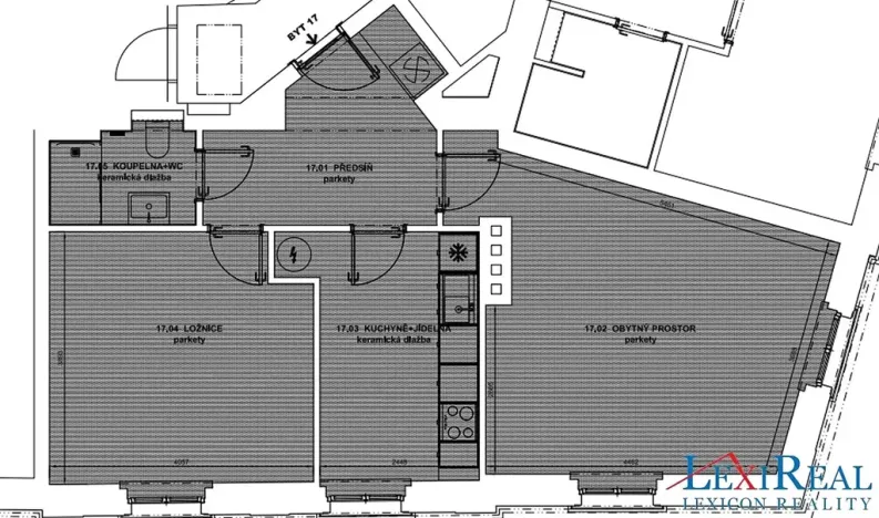 Pronájem bytu 2+1, Praha - Libeň, Pod Čertovou skalou, 60 m2