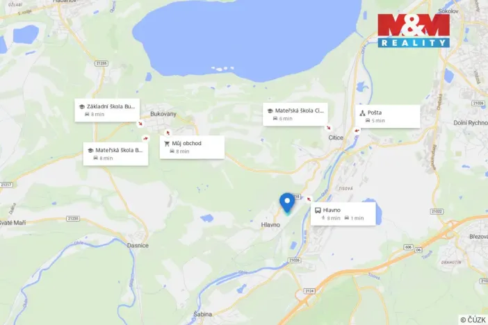 Prodej pozemku pro bydlení, Citice - Hlavno, 5000 m2