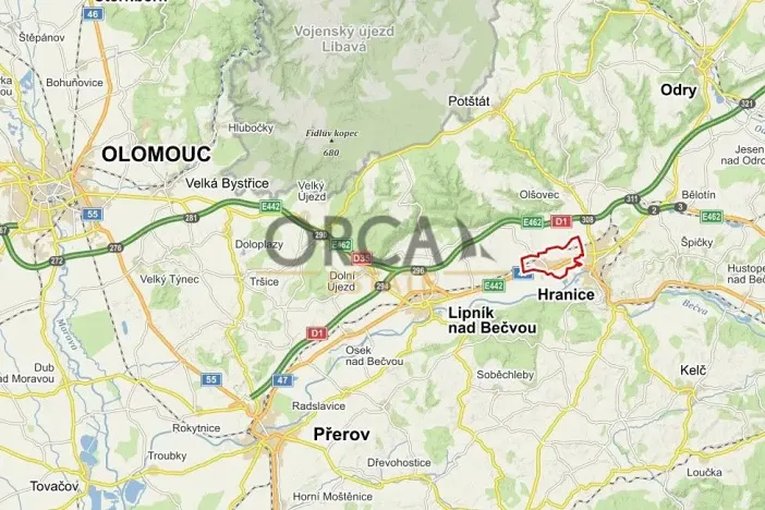 Prodej komerčního pozemku, Hranice, 1546 m2