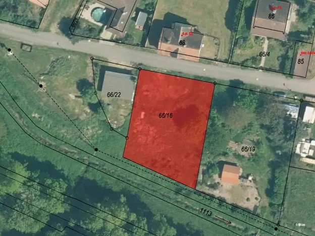 Prodej pozemku, Hajany, 907 m2