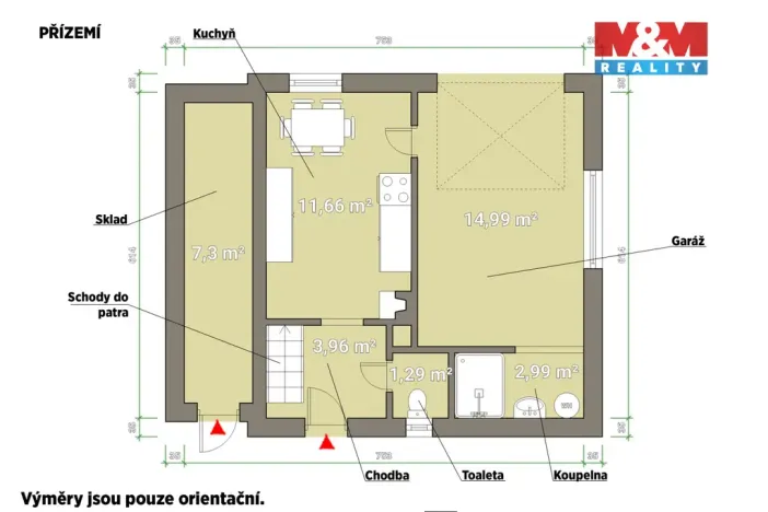 Prodej chaty, Čerňovice, 118 m2