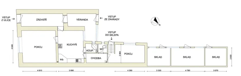 Prodej rodinného domu, Vyškov - Nouzka, Brněnská, 84 m2