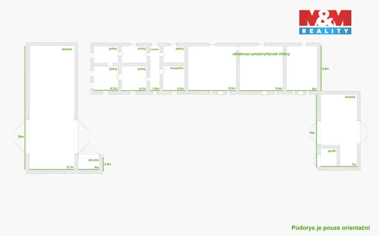 Prodej zemědělské usedlosti, Chrudim - Chrudim IV, Pod Strání, 253 m2