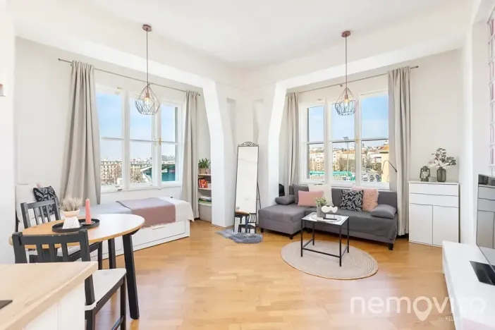 Prodej bytu 1+kk, Praha - Vršovice, Sportovní, 34 m2