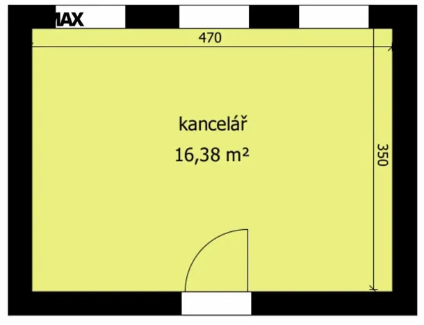 Pronájem kanceláře, Chlumec nad Cidlinou, Rooseveltova, 17 m2