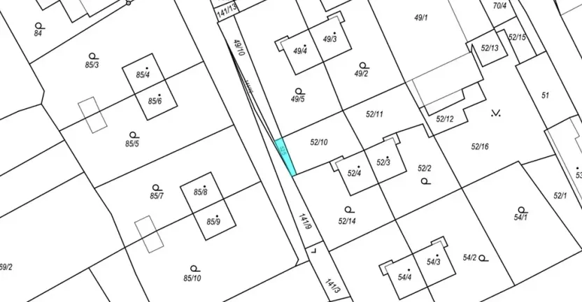 Dražba zahrady, Kutná Hora, 366 m2