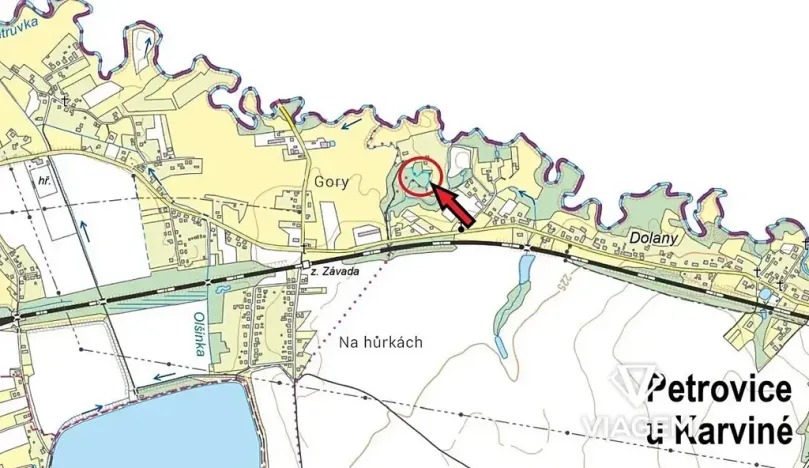 Prodej lesa, Petrovice u Karviné, 566 m2