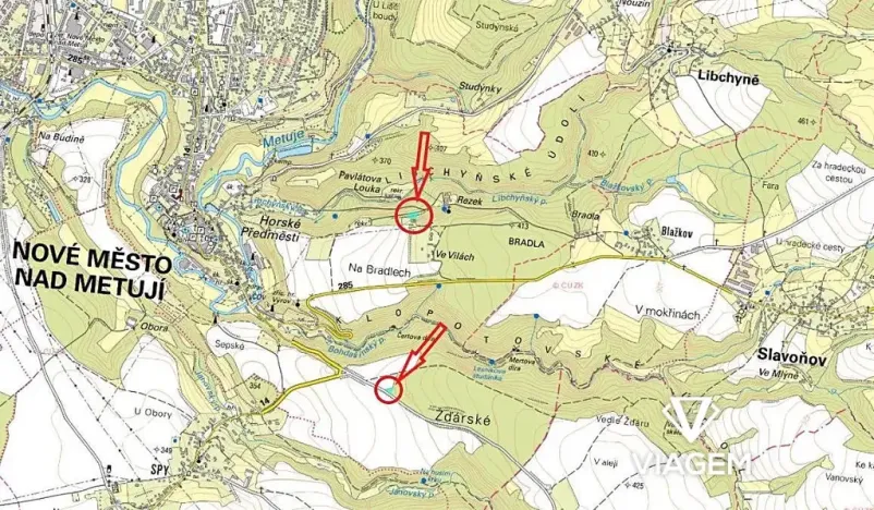 Prodej podílu zahrady, Nové Město nad Metují, 1284 m2