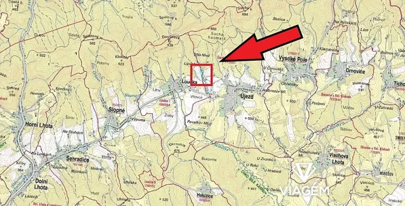 Prodej podílu lesa, Loučka, 581 m2