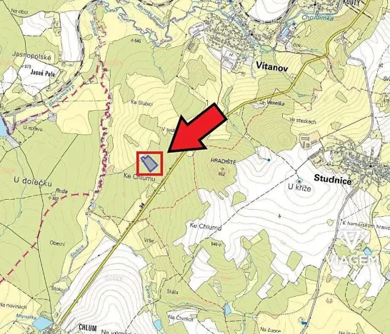 Prodej podílu lesa, Vítanov, 2834 m2