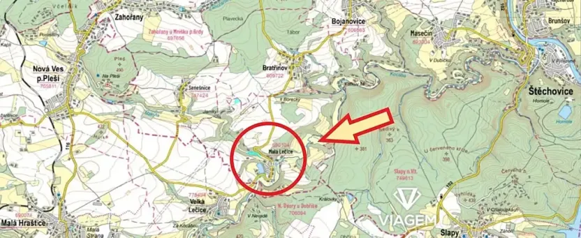 Prodej podílu zahrady, Bojanovice, 2997 m2