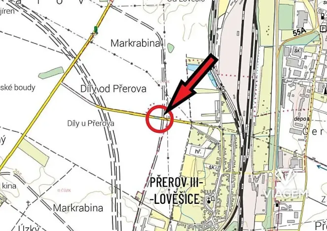 Prodej podílu pole, Bochoř, 438 m2