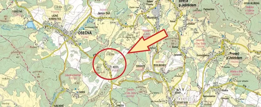 Prodej zahrady, Osečná, 282 m2