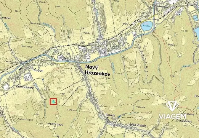 Prodej podílu lesa, Nový Hrozenkov, 879 m2