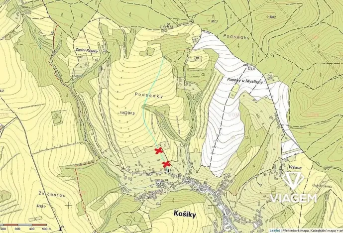 Prodej podílu pole, Košíky, 422 m2