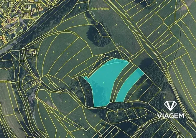 Prodej podílu pole, Lhota u Vsetína, 1403 m2