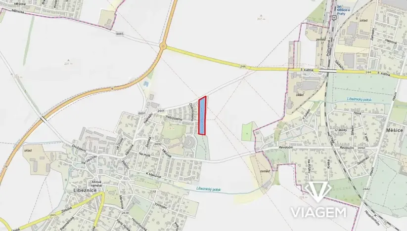 Prodej komerčního pozemku, Líbeznice, 10935 m2