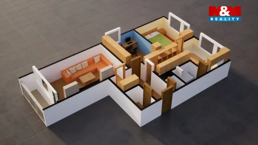 Prodej bytu 3+1, Turnov, Studentská, 76 m2