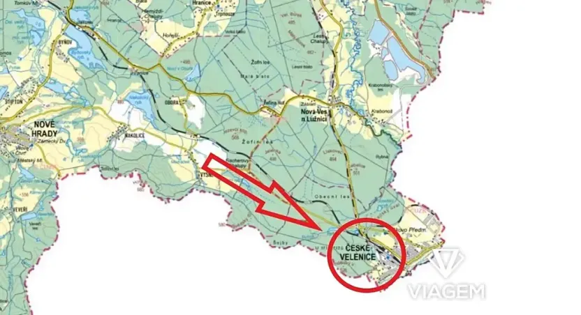 Prodej podílu pozemku pro bydlení, České Velenice, 381 m2