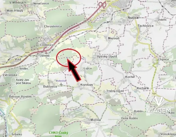 Prodej lesa, Loděnice, 2464 m2