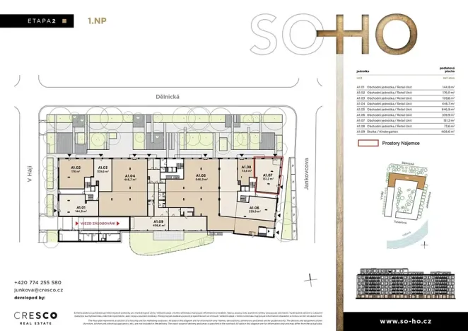 Pronájem obchodního prostoru, Praha - Holešovice, Dělnická, 151 m2