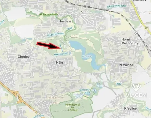 Prodej podílu lesa, Praha - Hostivař, 1752 m2