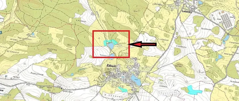Prodej podílu pole, Záboří, 5523 m2