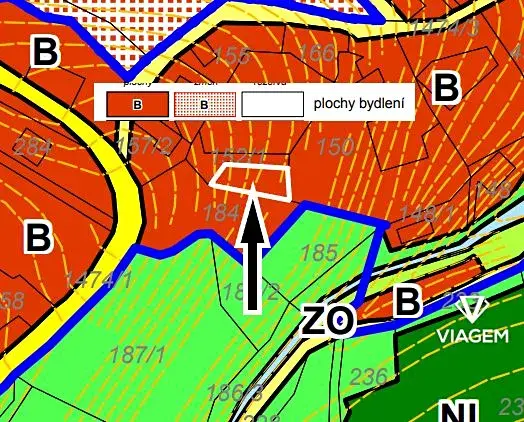 Prodej zahrady, Malá Veleň, 283 m2
