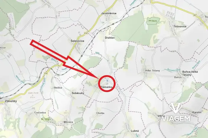 Prodej komerčního pozemku, Kroměříž, 3474 m2