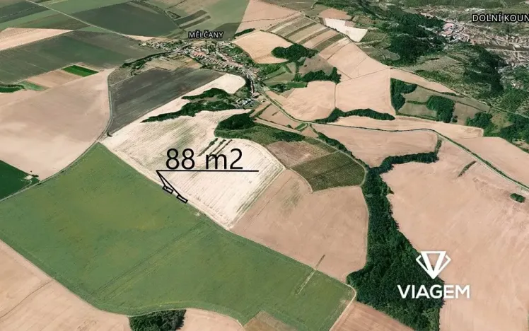 Prodej podílu pole, Mělčany, 559 m2