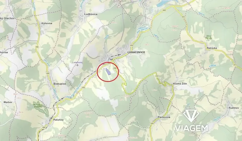 Prodej podílu komerčního pozemku, Luhačovice, 4168 m2