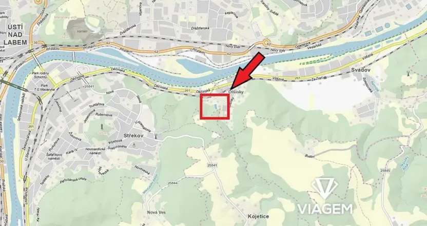 Prodej zahrady, Ústí nad Labem, 1107 m2