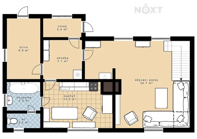 Prodej chalupy, Loučovice, 141 m2