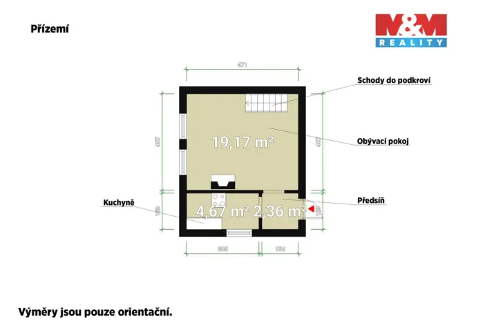 Prodej chaty, Jarov, 43 m2