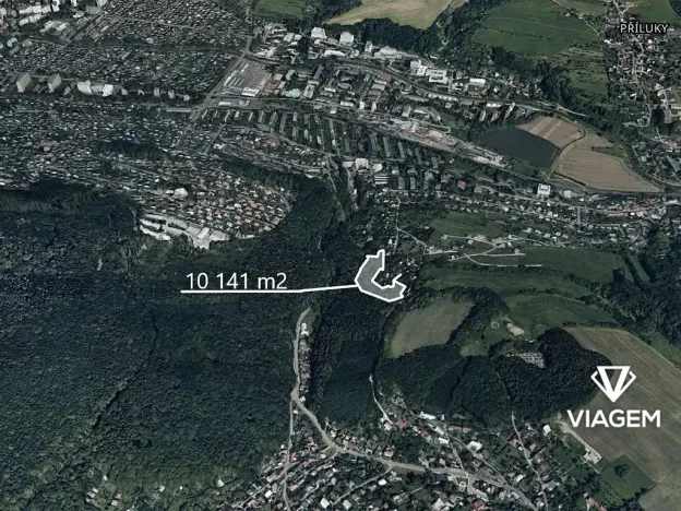 Prodej podílu zahrady, Zlín, 2386 m2