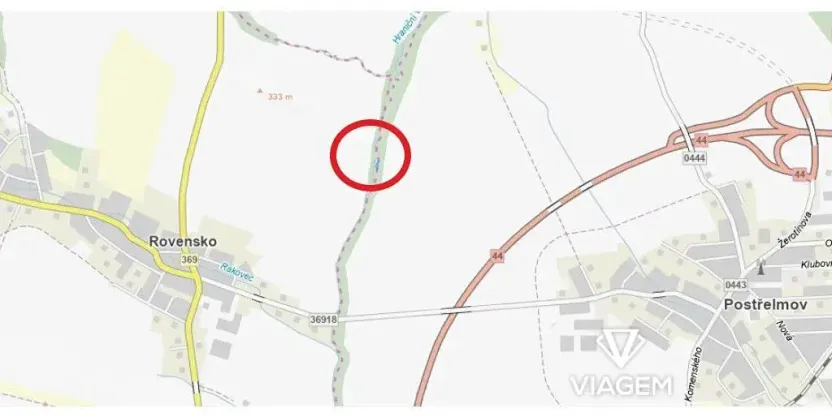 Prodej pole, Rovensko, 294 m2