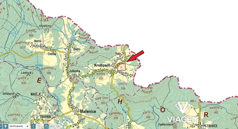 Prodej pole, Krompach, 7674 m2