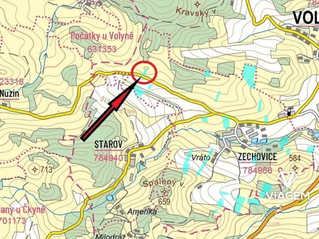 Prodej podílu pole, Volyně, 377 m2