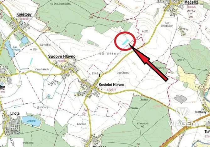 Prodej podílu pole, Sudovo Hlavno, 8173 m2