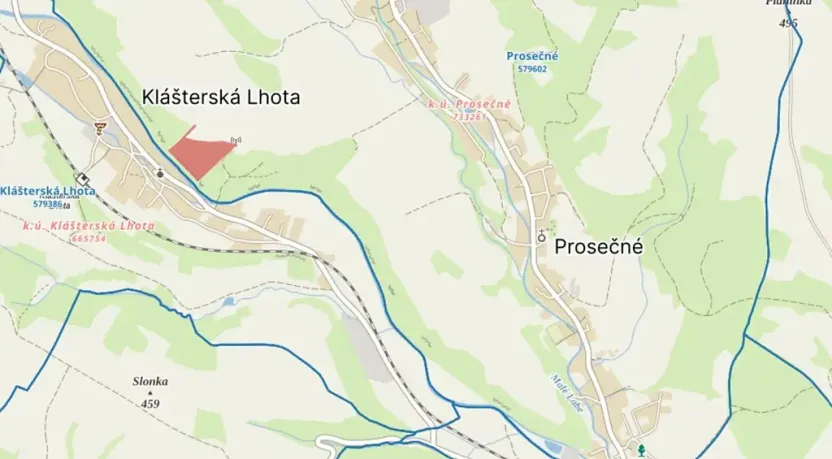 Prodej lesa, Prosečné, 33835 m2