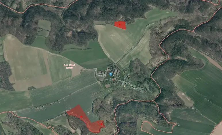 Prodej pole, Želízy, 57781 m2