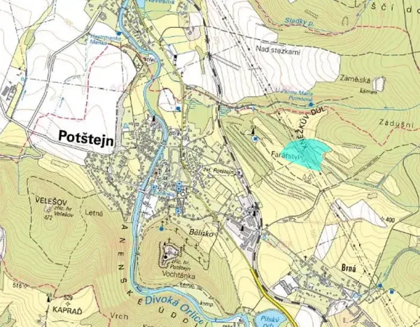Prodej louky, Potštejn, 52202 m2