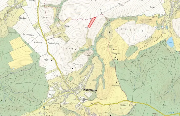 Prodej pole, Kostelany, 6261 m2